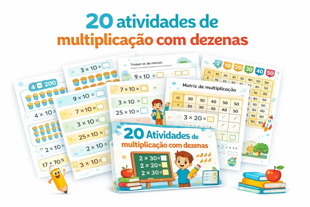 20 atividades multiplicação com dezenas
